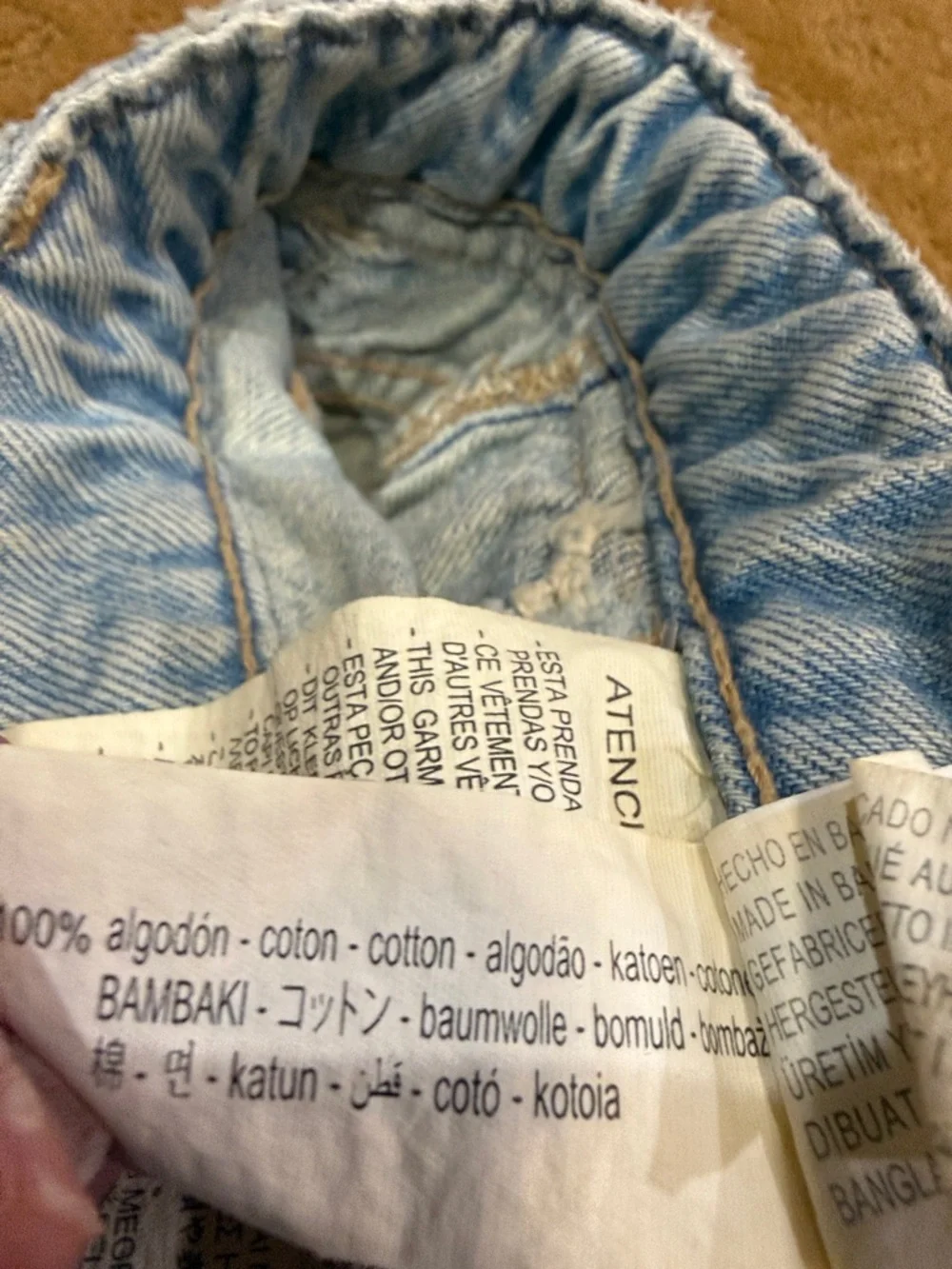 Zara denim mini skirt size XL - NWT - Picture 3 of 6